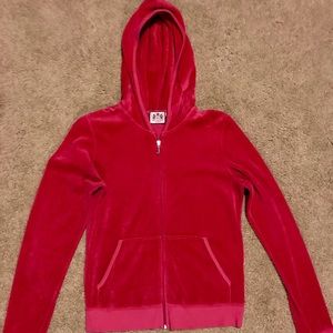 Juicy couture hot pink velour jacket